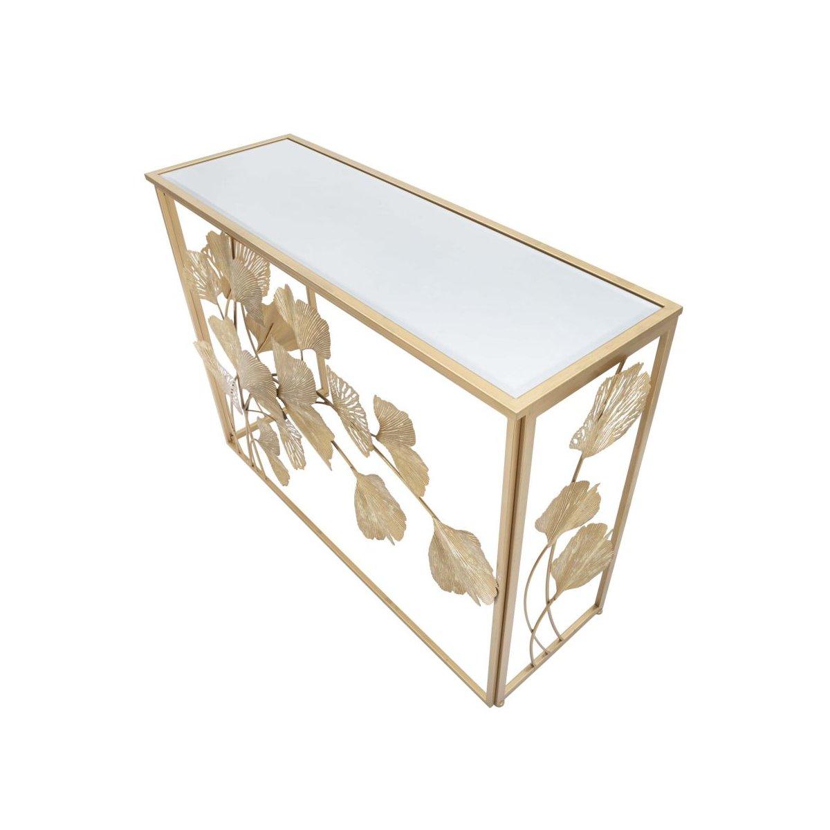 Console in ferro leaf cm 108x36,5x80