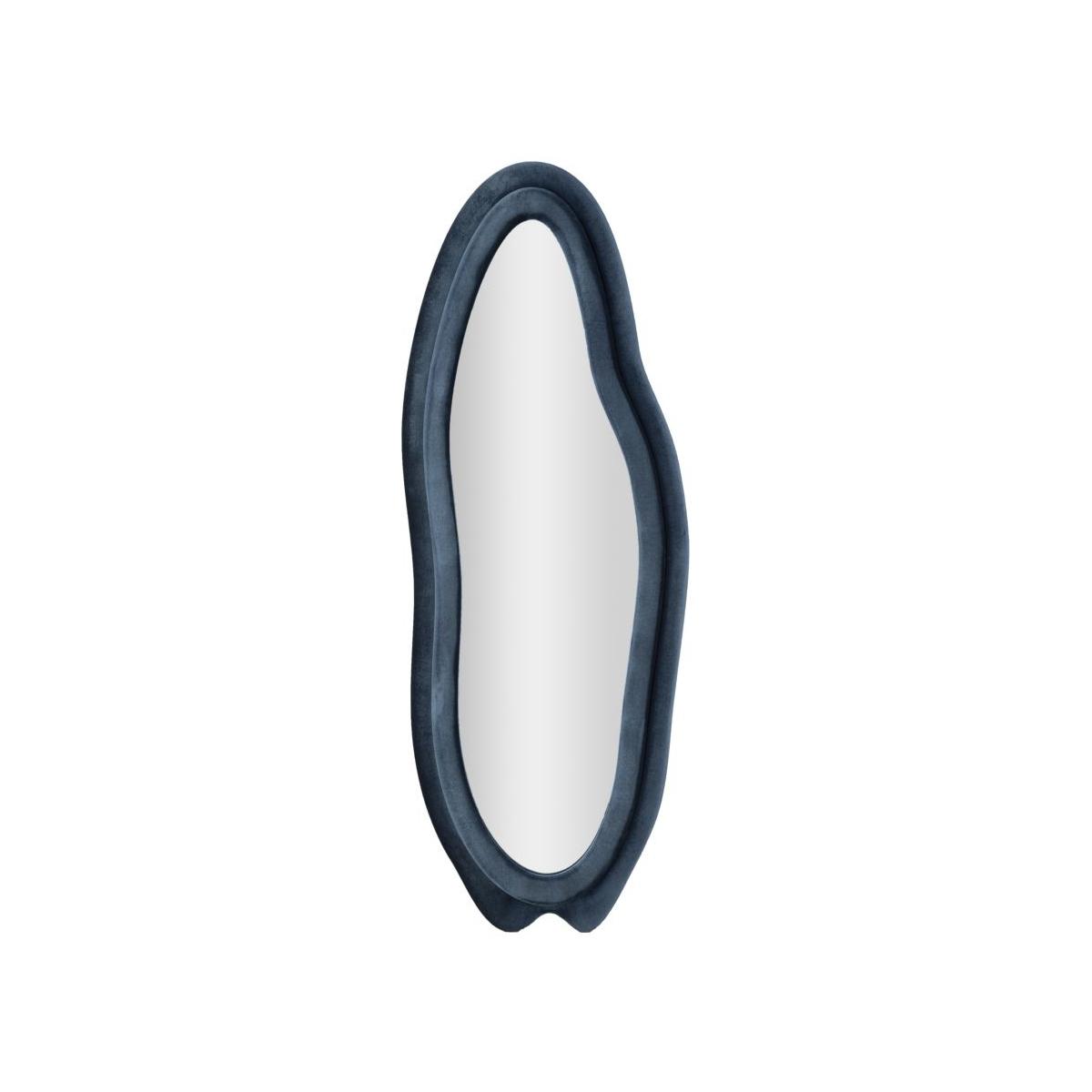 Specchio da muro chanel blu cm 60x4x160 (misura specchio cm 39x137)