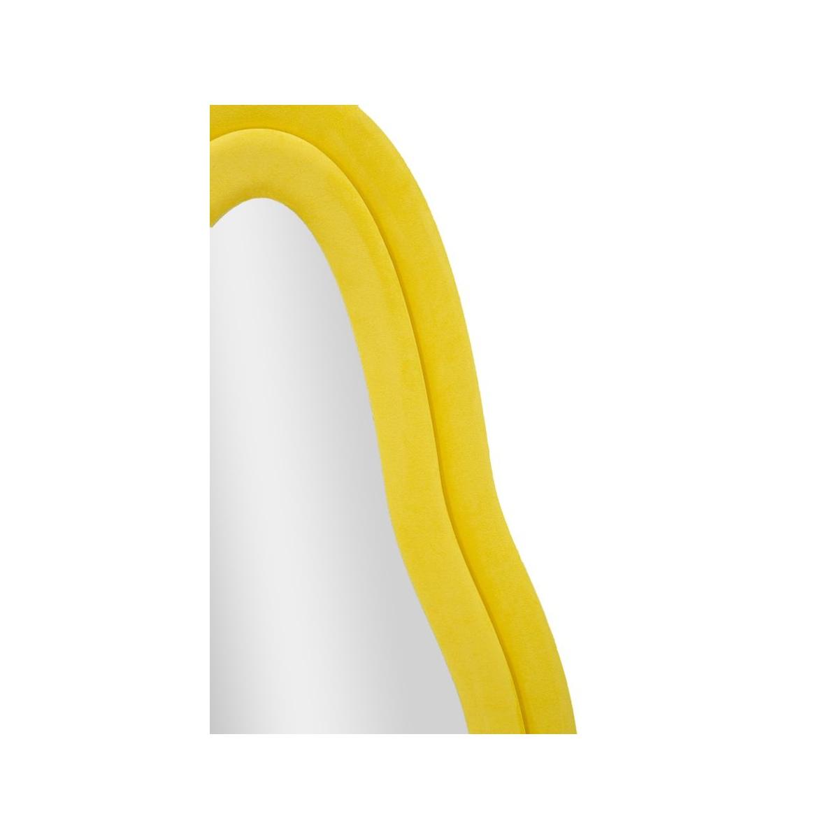 Specchio da muro chanel giallo cm 60x4x160 (misura specchio cm 38x137)