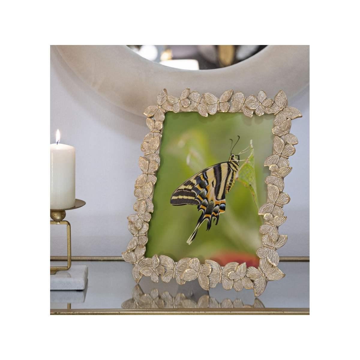 Cornice farfalle glod cm 27,5x2,6x32,5 (misura interna cm 20x25) min 2