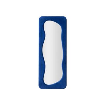 Specchio da muro theodor blu cm 60x4x160 (misura specchio cm 42x142)