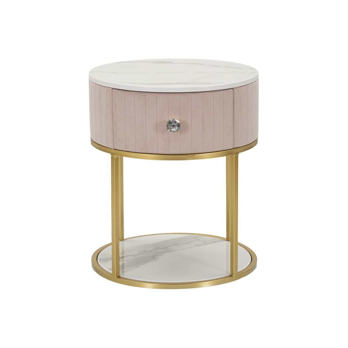Comodino montpellier rosa cm Ø 42x48