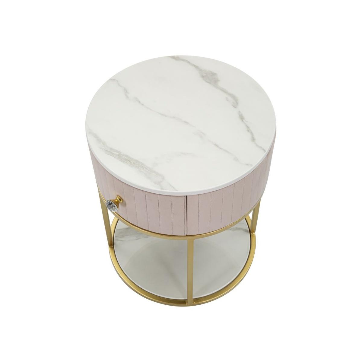 Comodino montpellier rosa cm Ø 42x48