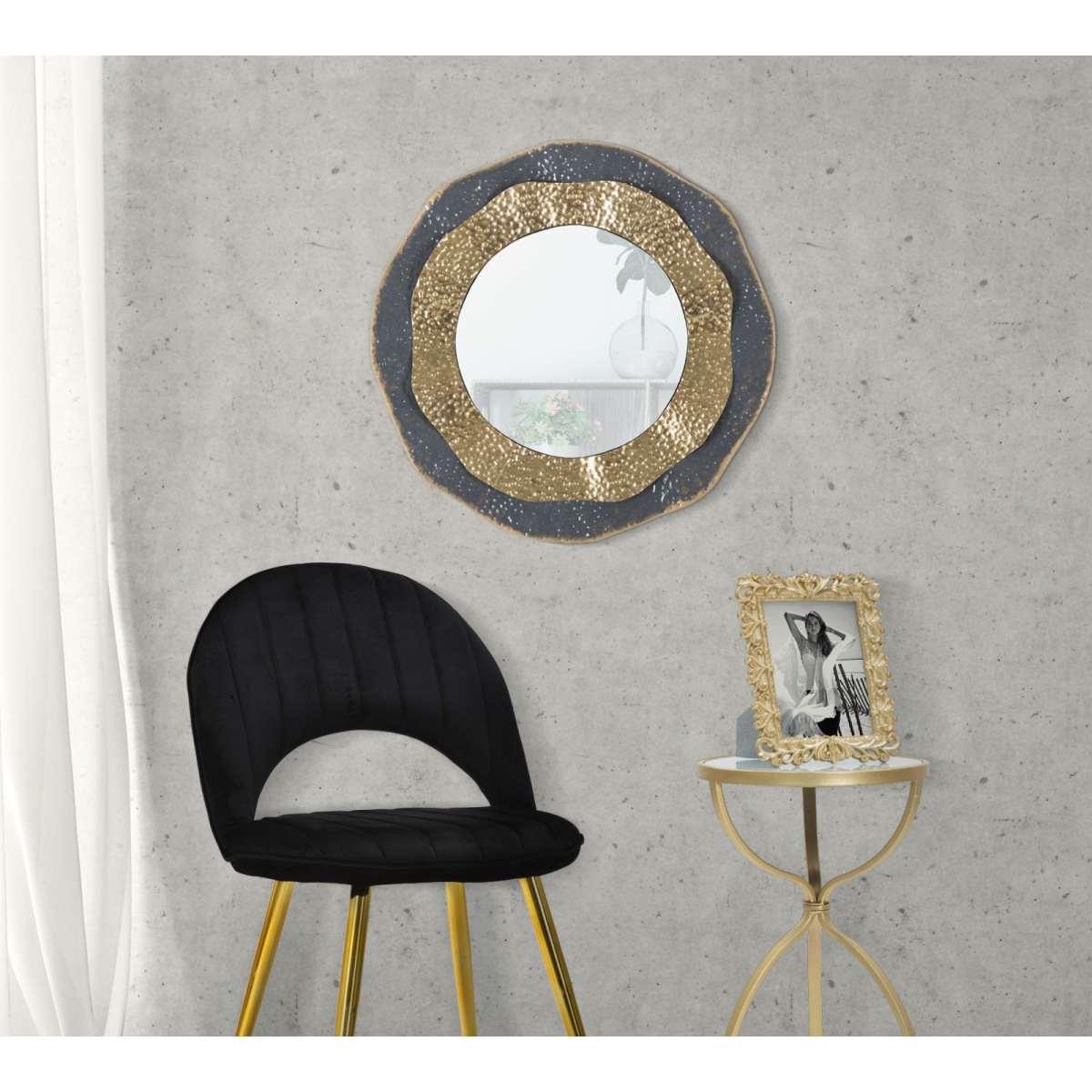 Specchio da muro shai dark cm Ø 65,5x5
