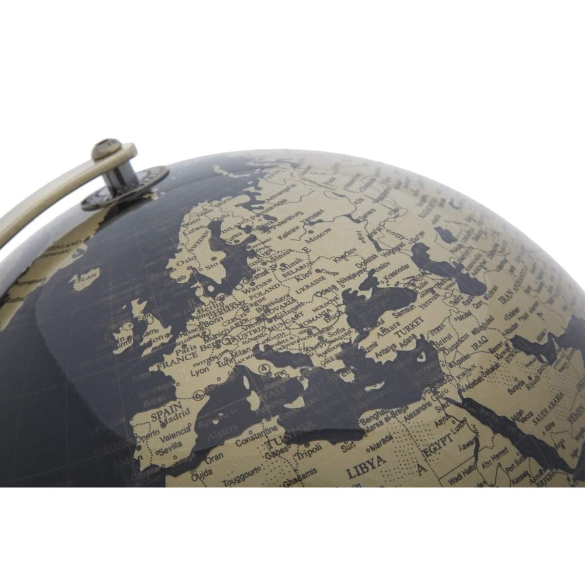 Mappamondo bronze cm Ø 25x34