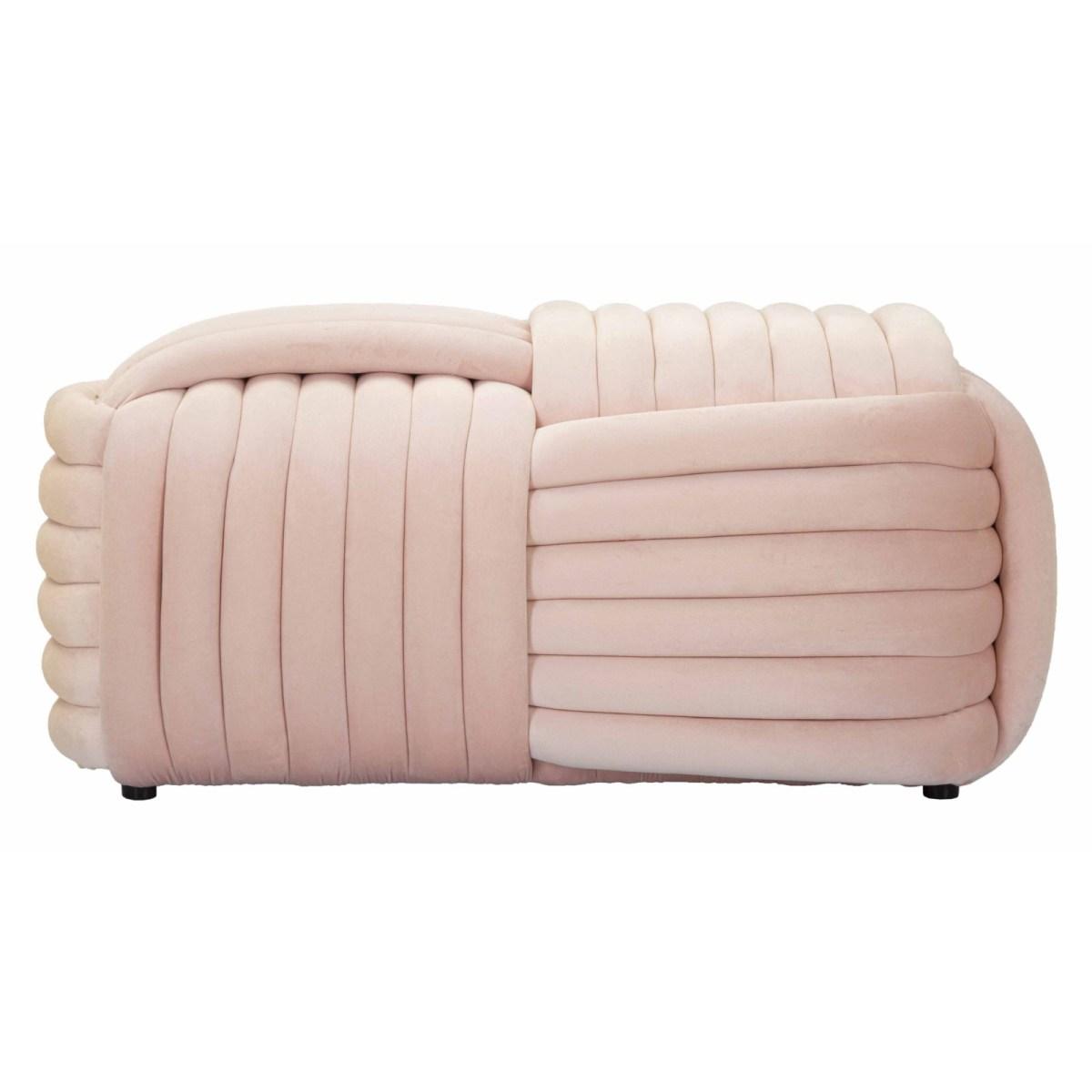 Panca softy rosa cm 90x45x45