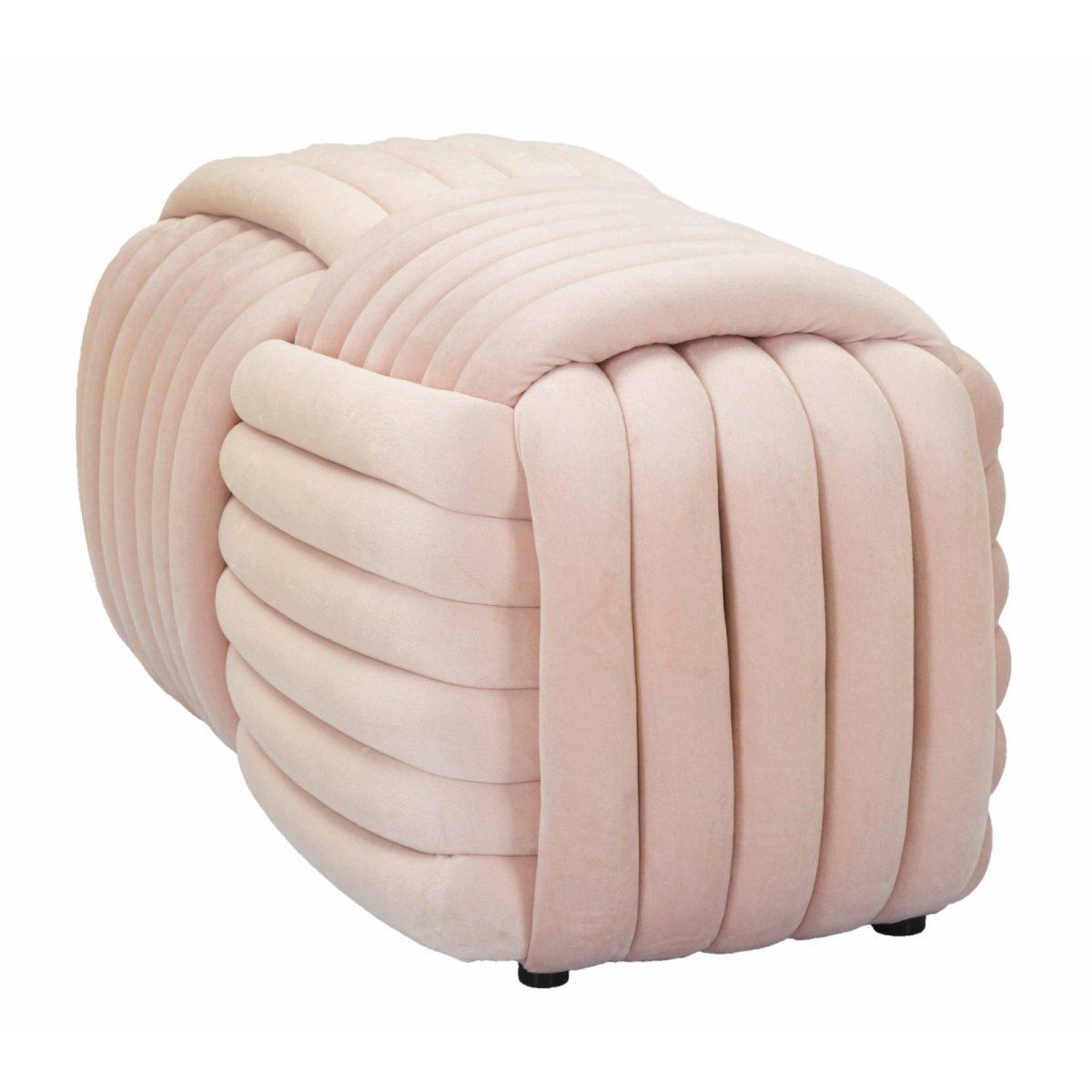 Panca softy rosa cm 90x45x45