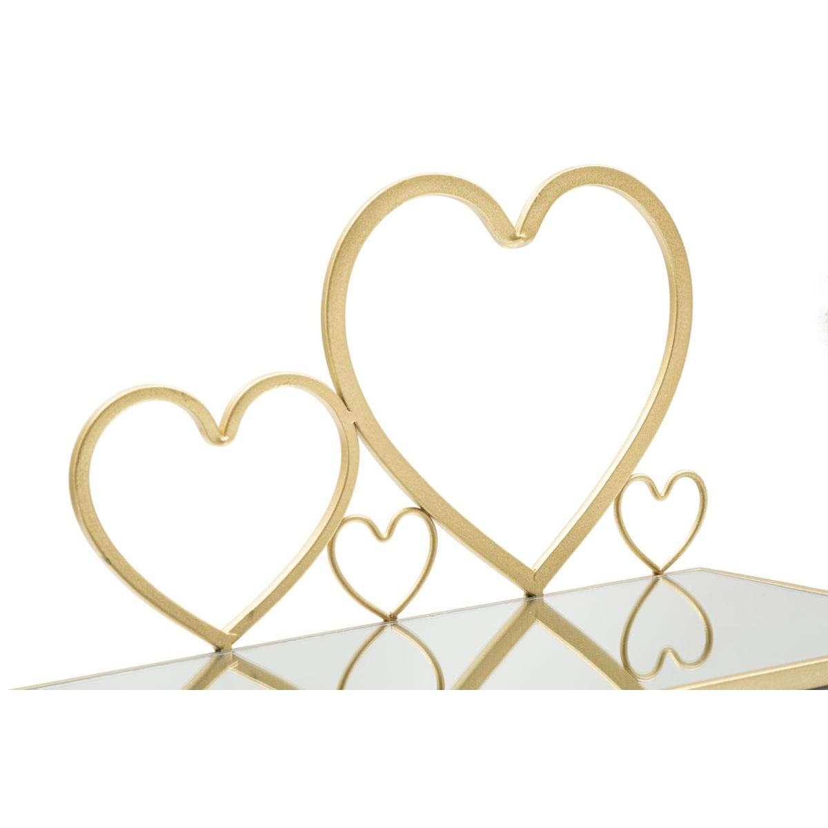 Comodino mensola hearts coppia cm 41,5x18x21