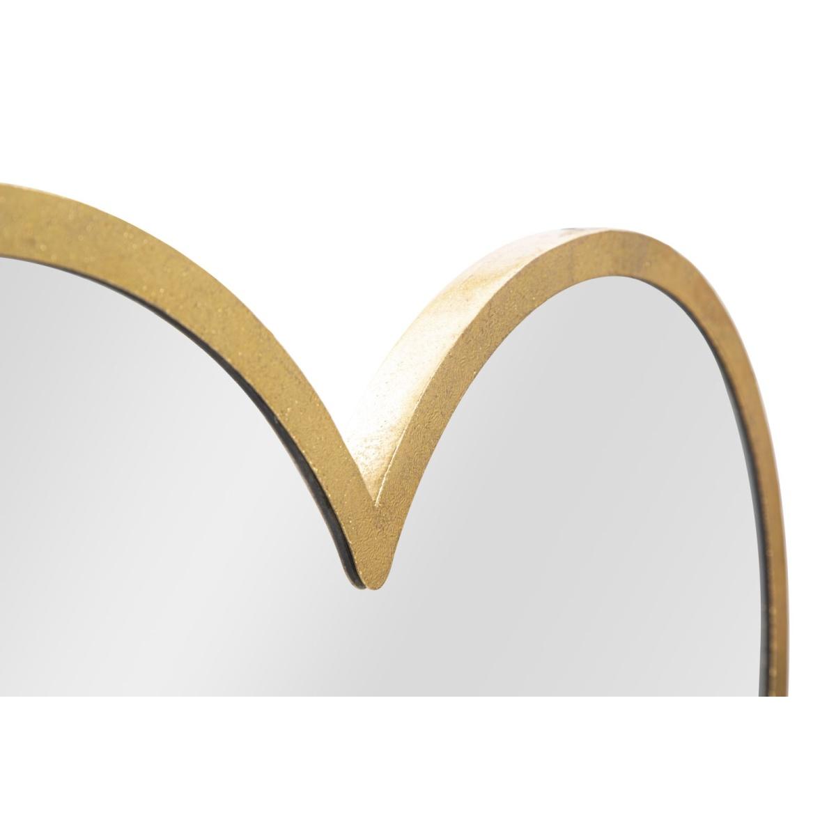 Specchio glam double heart cm 65x2x50 (misura interna cm 60x45)