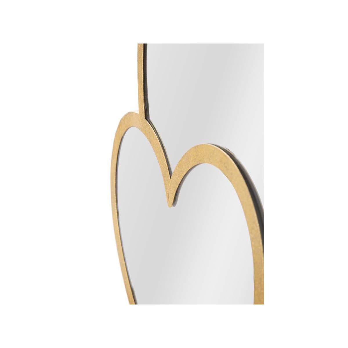 Specchio glam double heart cm 65x2x50 (misura interna cm 60x45)