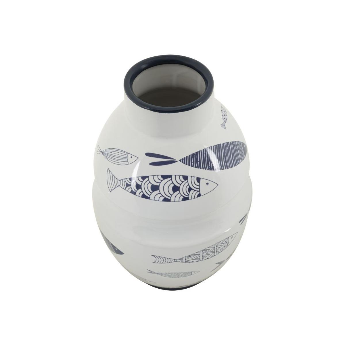 Vaso ceramica fish cm Ø 21x31