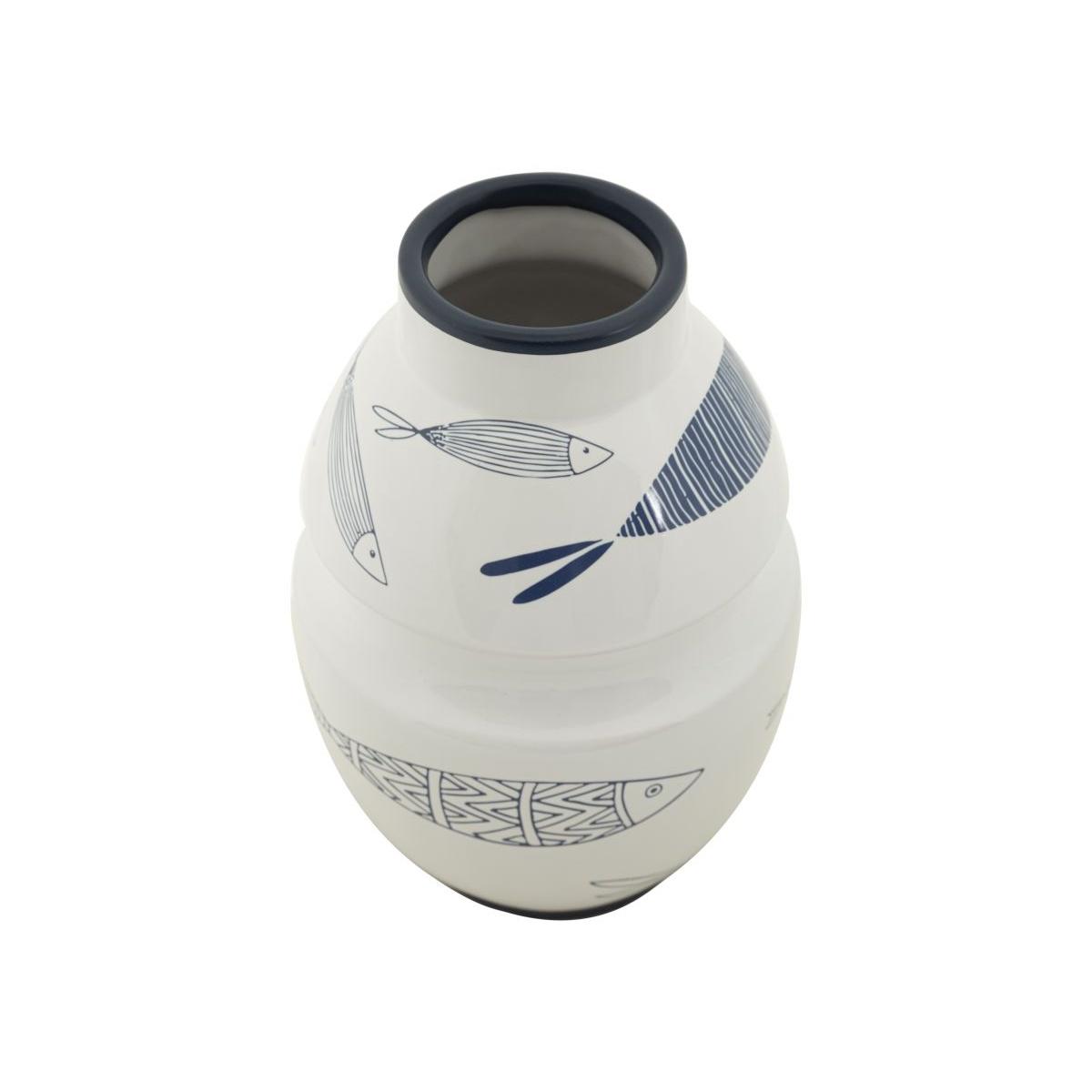 Vaso ceramica fish cm Ø 15x24