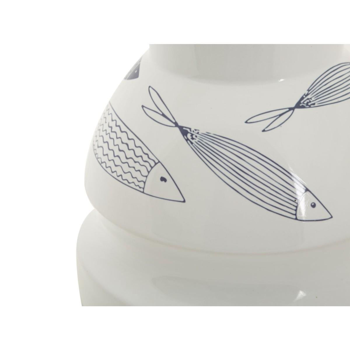 Vaso ceramica fish cm Ø 15x24
