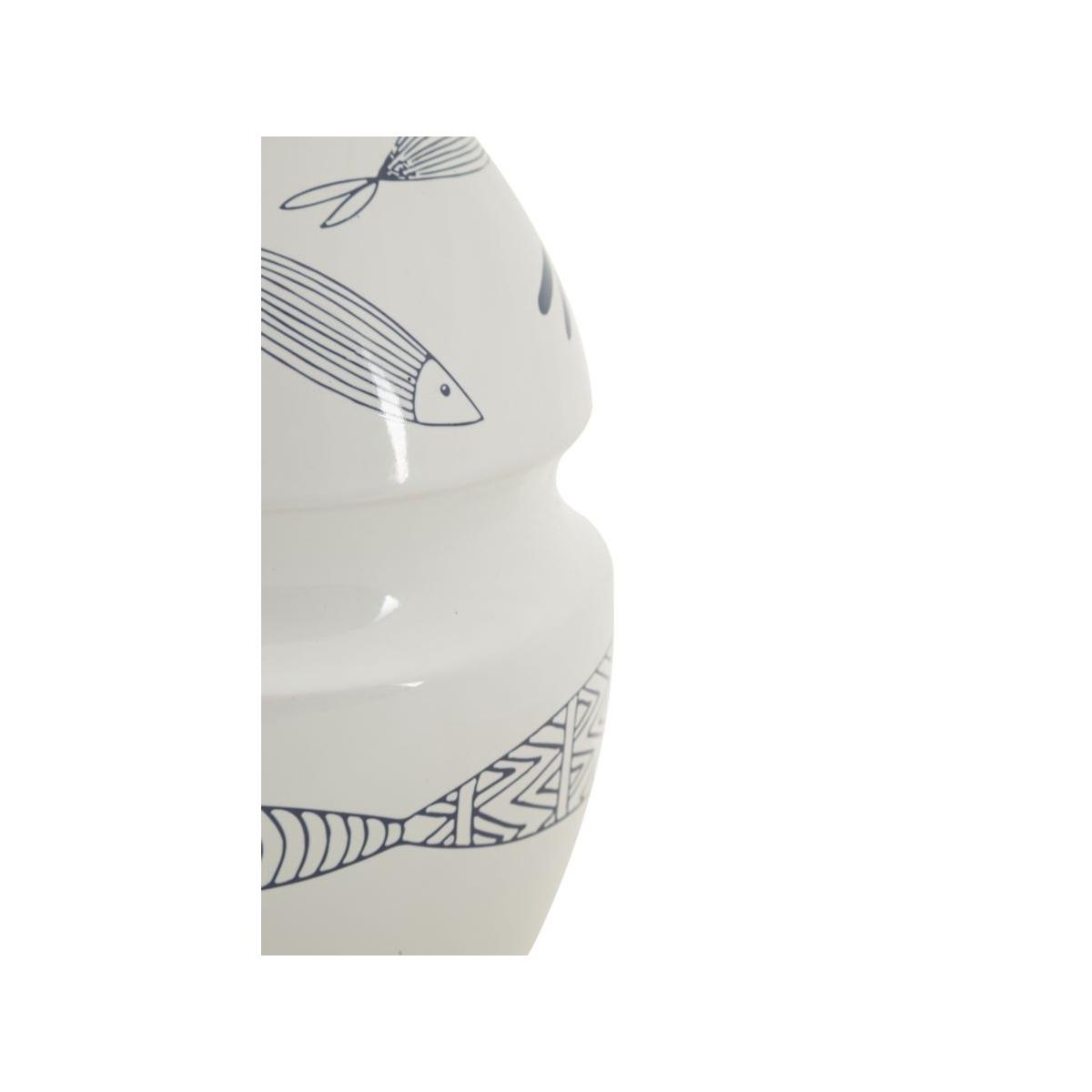 Vaso ceramica fish cm Ø 15x24