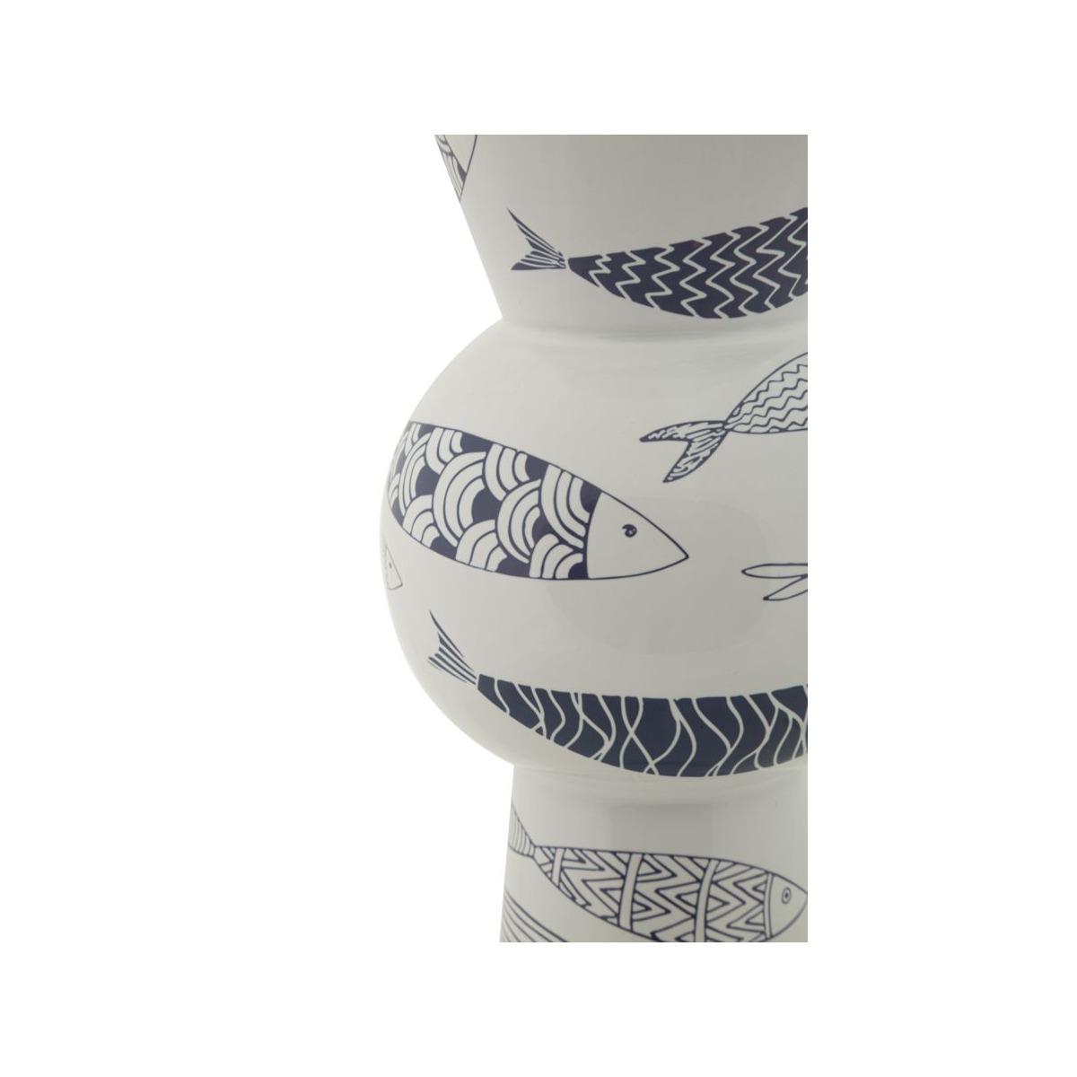 Vaso ceramica fish tall cm Ø 14x38,5