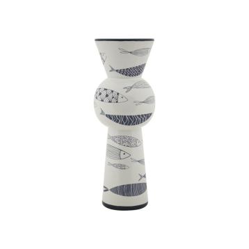 Vaso ceramica fish tall cm Ø 14x38,5