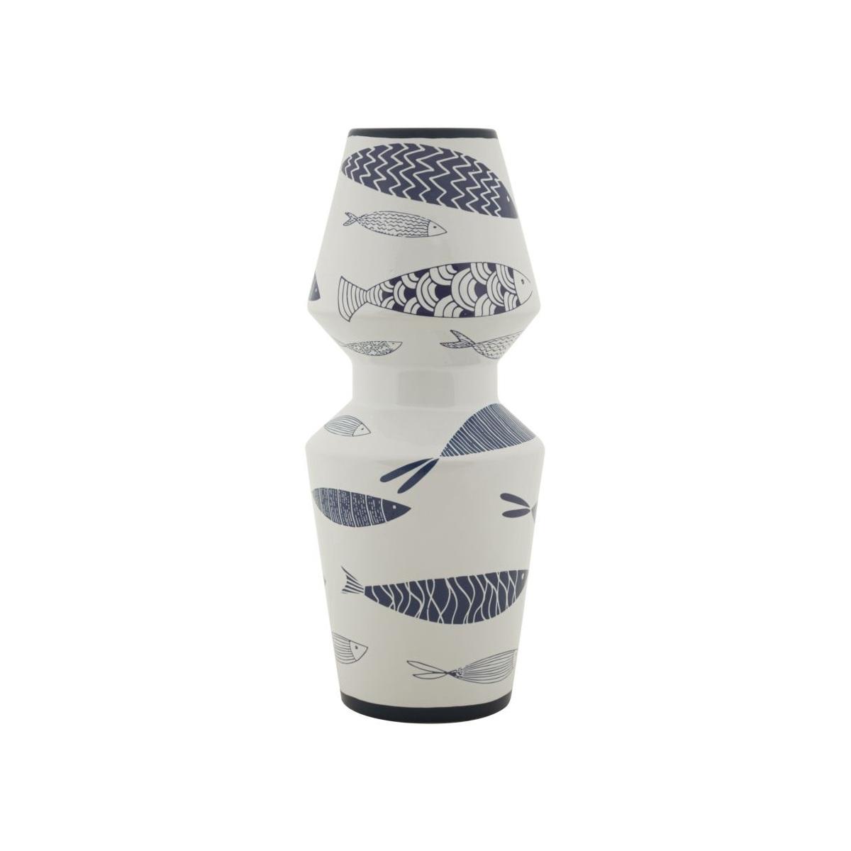 Vaso ceramica fish double cm Ø 14x34