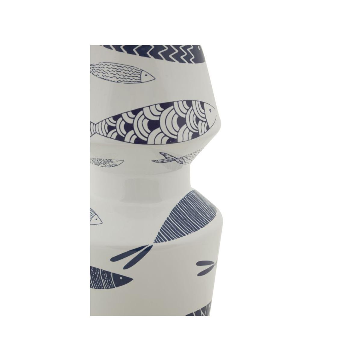 Vaso ceramica fish double cm Ø 14x34