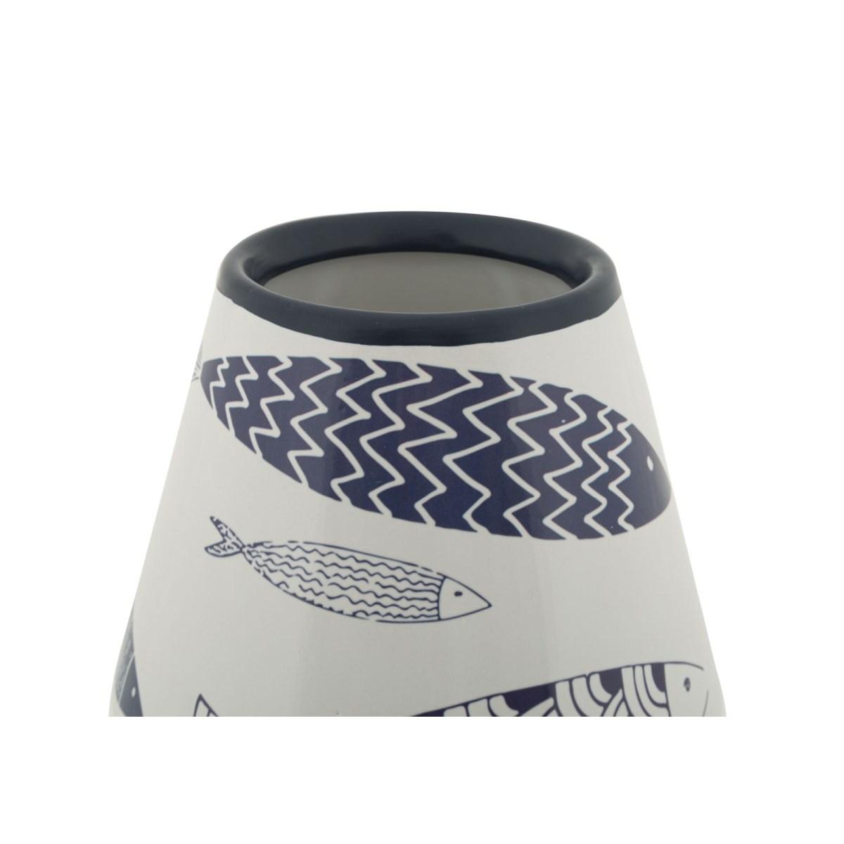 Vaso ceramica fish double cm Ø 14x34