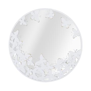 Specchio rotondo white butterfly cm 62,5x2,3 (misura interna cm Ø 60)