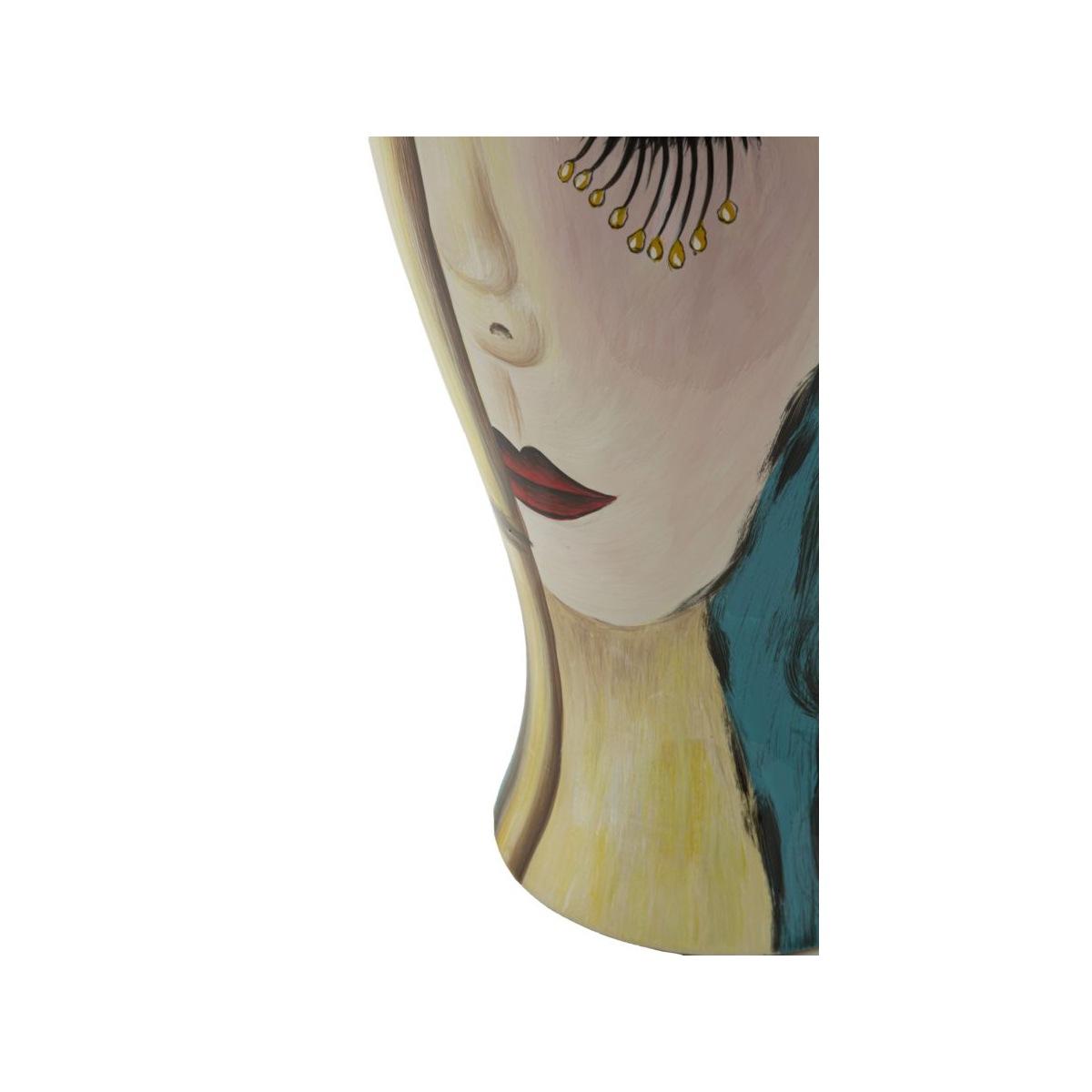 Vaso ceramica art face cm Ø 28x50