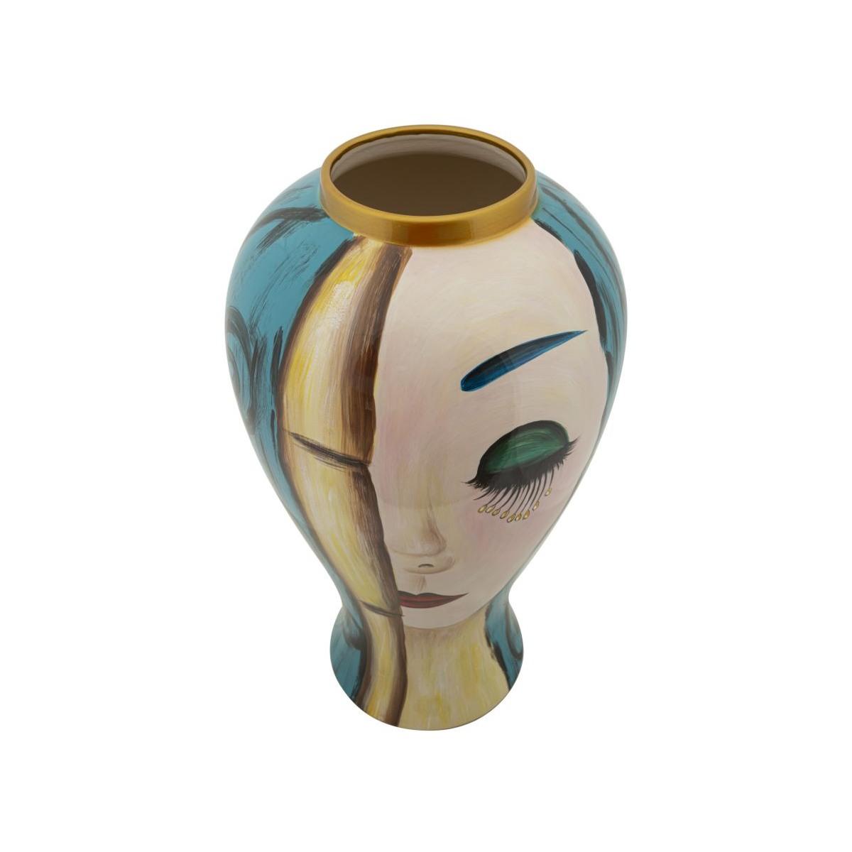 Vaso ceramica art face cm Ø 28x50