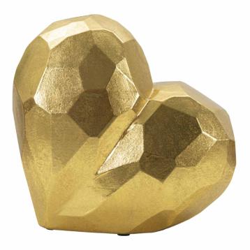 Vaso heart gold cm 19x9x18 min 2