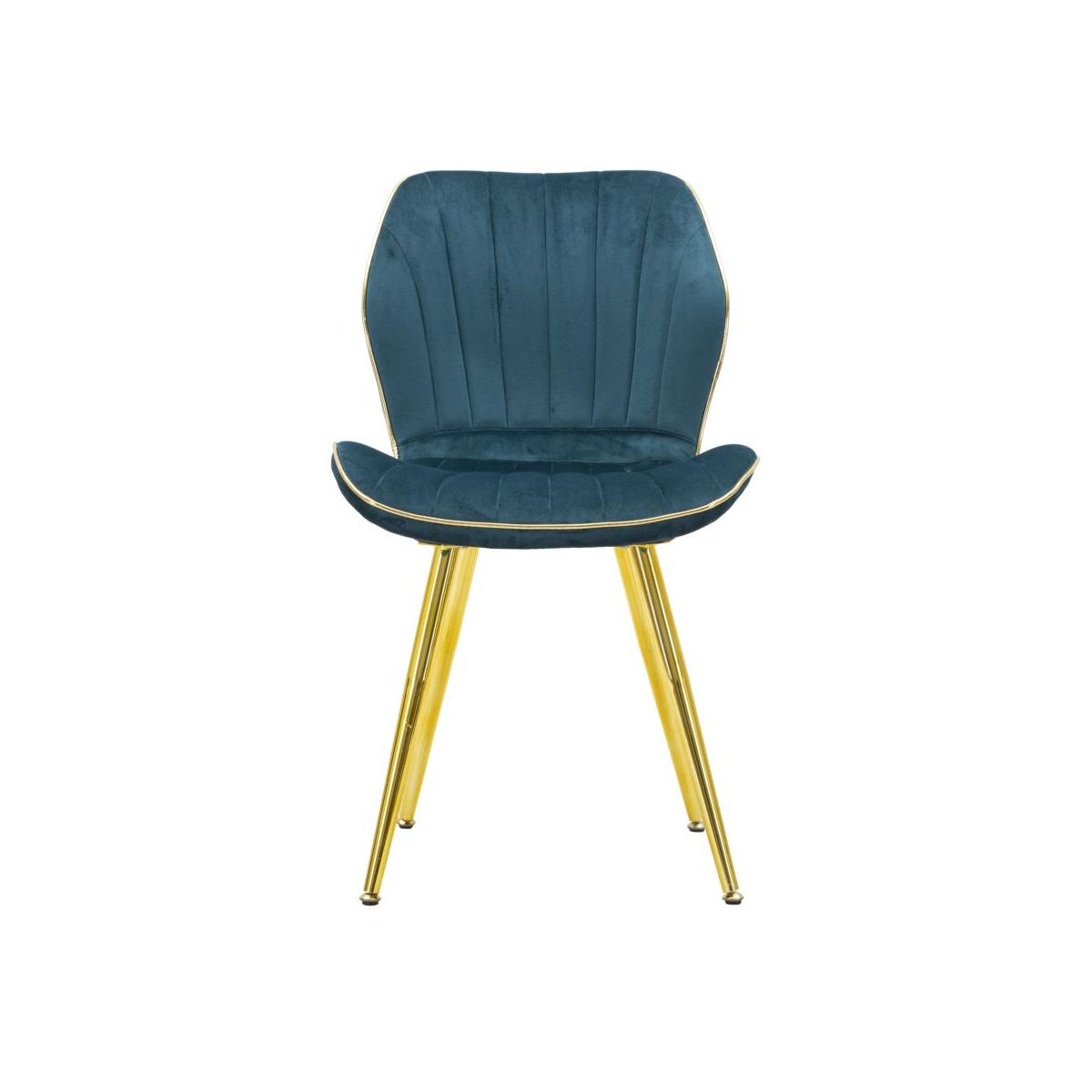 Sedia paris space ottanio/gold set 2 pz cm 46x58x77