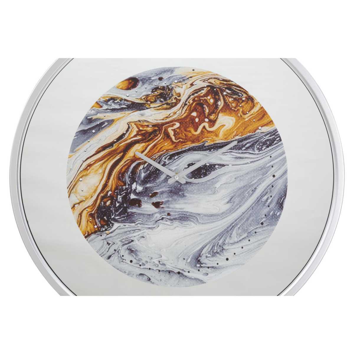 Orologio da muro mirror grey cm Ø 60x5