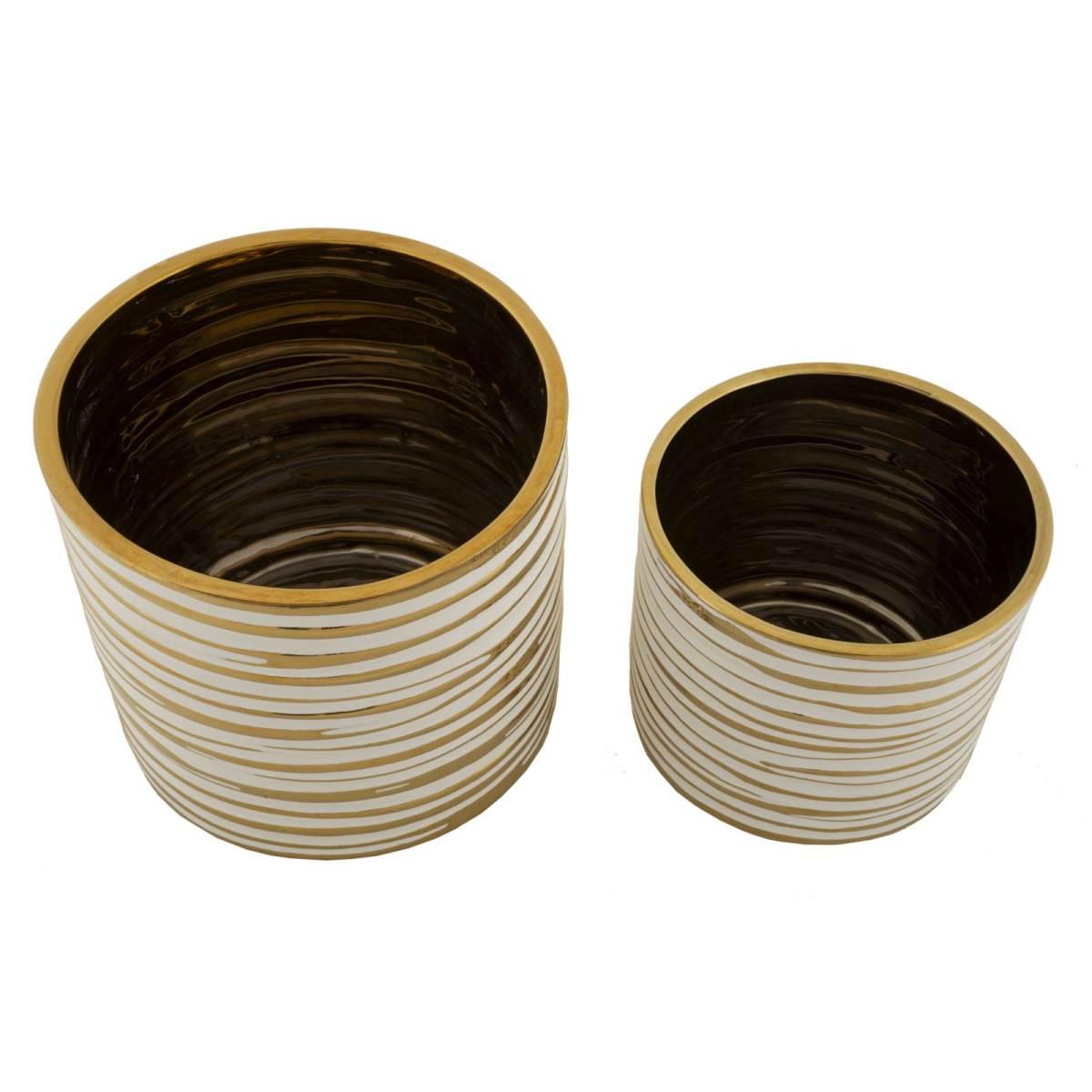 P/vasi coppia blom cm Ø 23x22-18x17,5 (Ø cm 21-16)