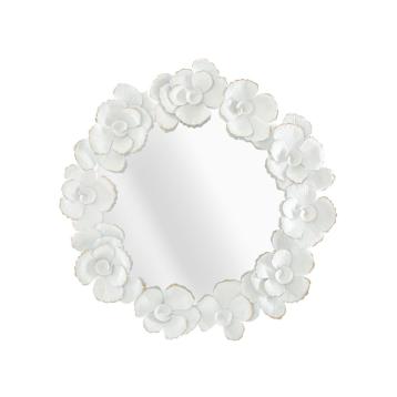 Specchio white flower cm 82x2,6x85,5 (misura interna cm Ø 62)