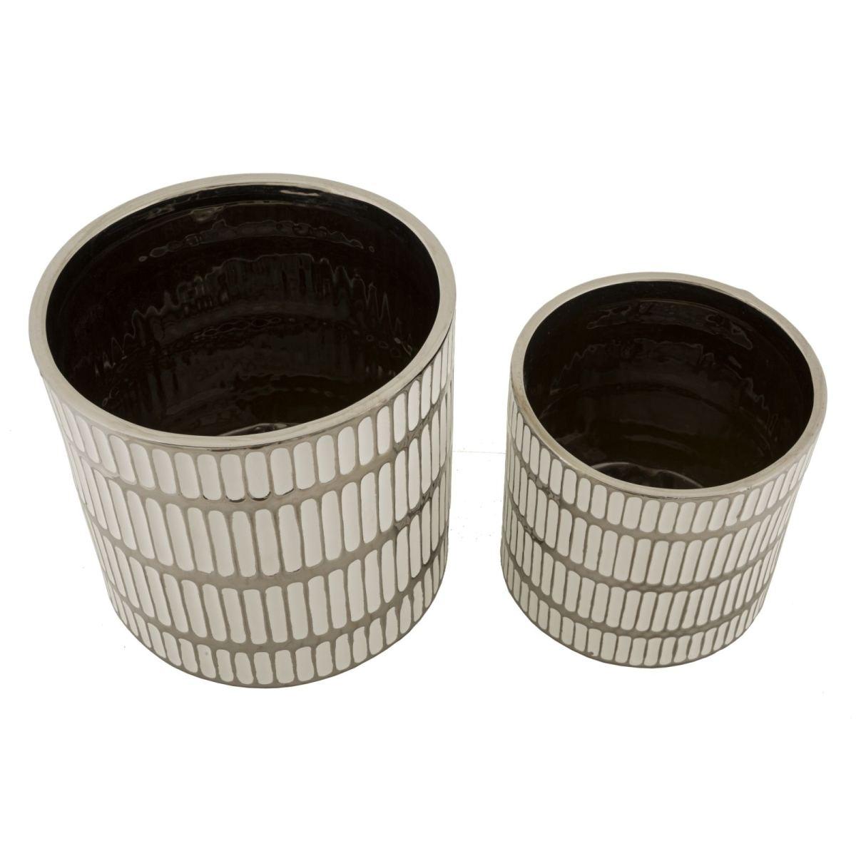 P/vasi coppia ray cm Ø 22,5x24-18x19 (Ø cm 21-16)