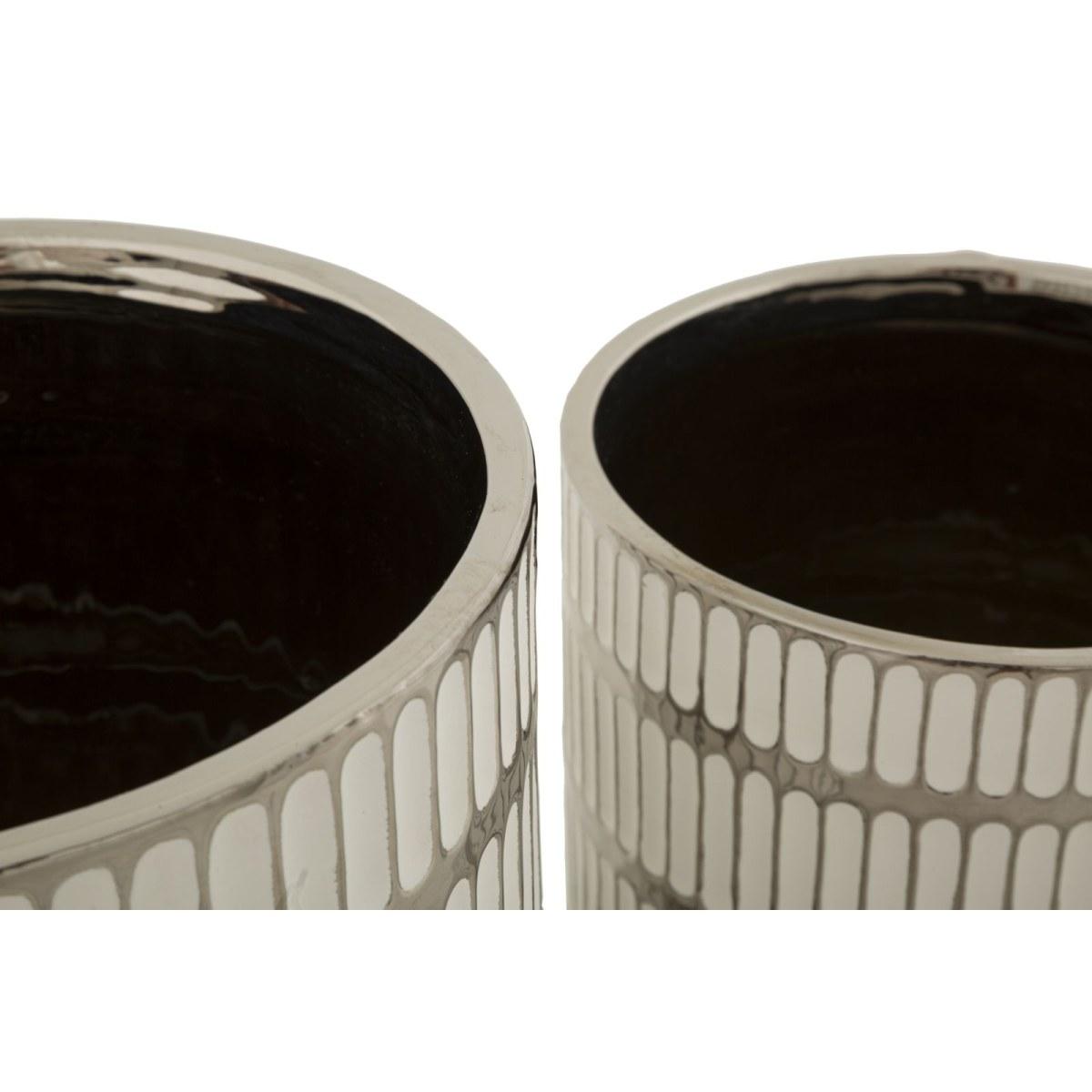 P/vasi coppia ray cm Ø 22,5x24-18x19 (Ø cm 21-16)