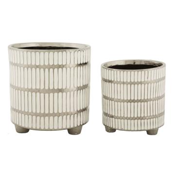 P/vasi coppia ray cm Ø 22,5x24-18x19 (Ø cm 21-16)