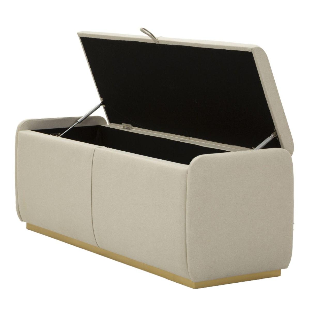 Panca c/contenitore beauty cm 130x45x45