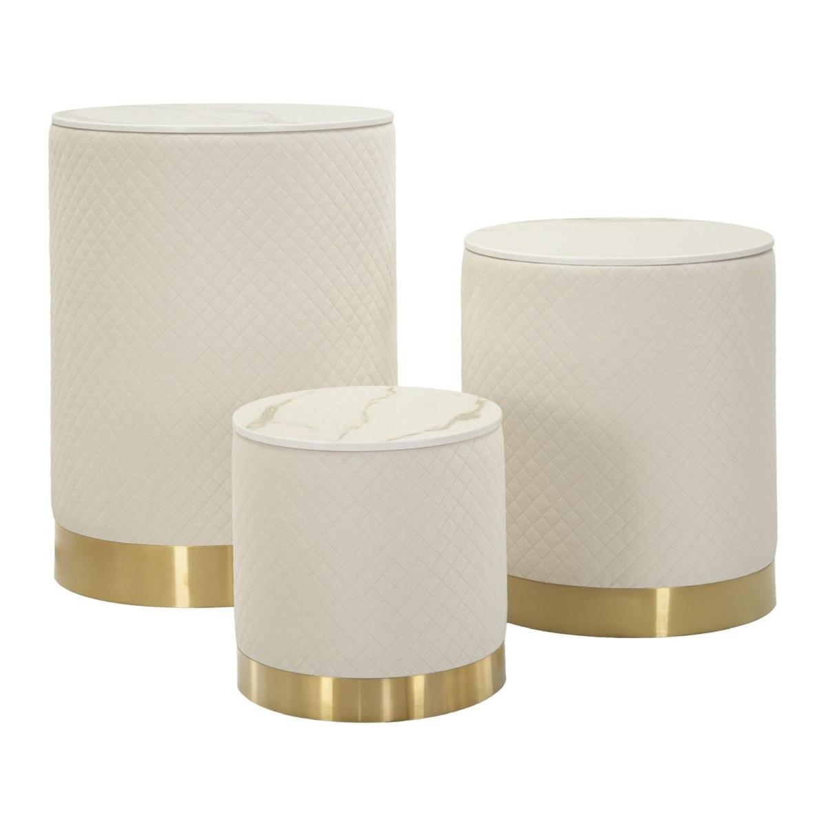 Espositore c/contenitore shop set 3 pz cm Ø 60x80-50x60-40x40<br>