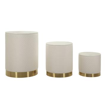 Espositore c/contenitore shop set 3 pz cm Ø 60x80-50x60-40x40<br>