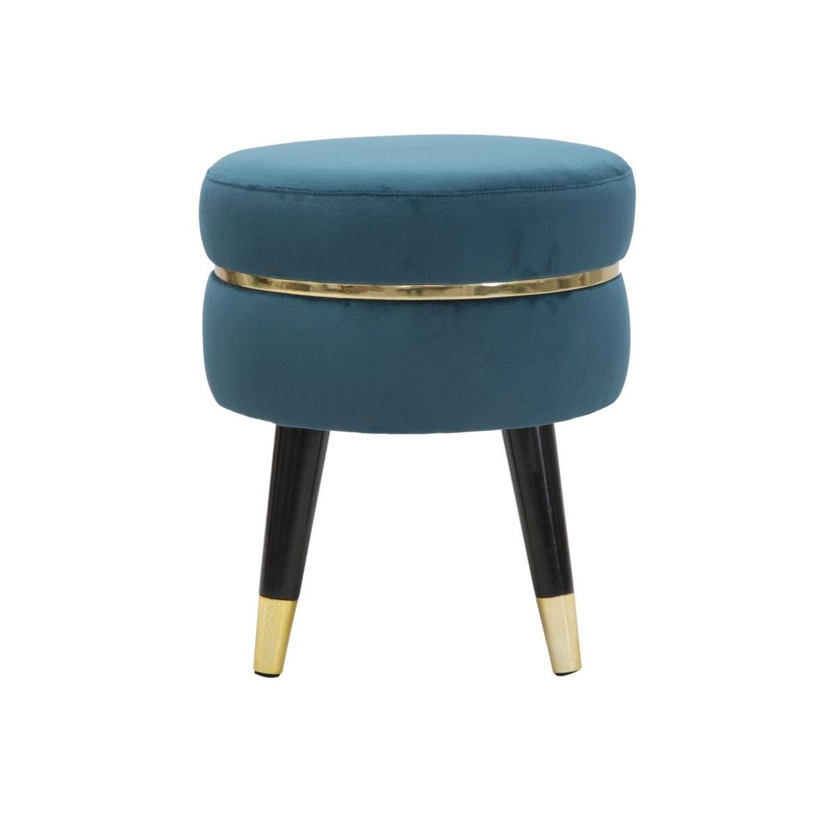 Sgabello paris ottanio/gold cm Ø 35x40,5