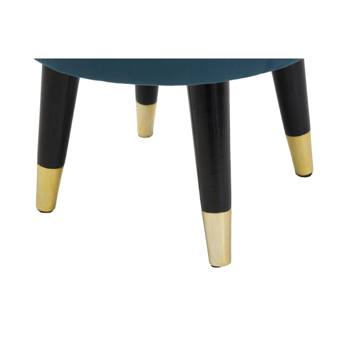 Sgabello paris ottanio/gold cm Ø 35x40,5