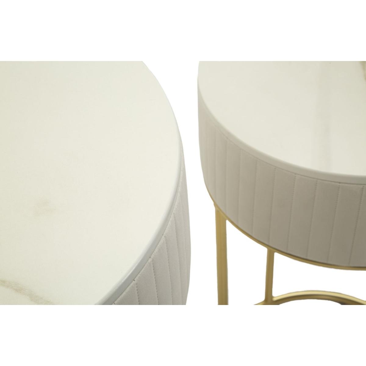 Tavolinetti alti wedding rotondi set 2 pz cm Ø 50x90-40x70