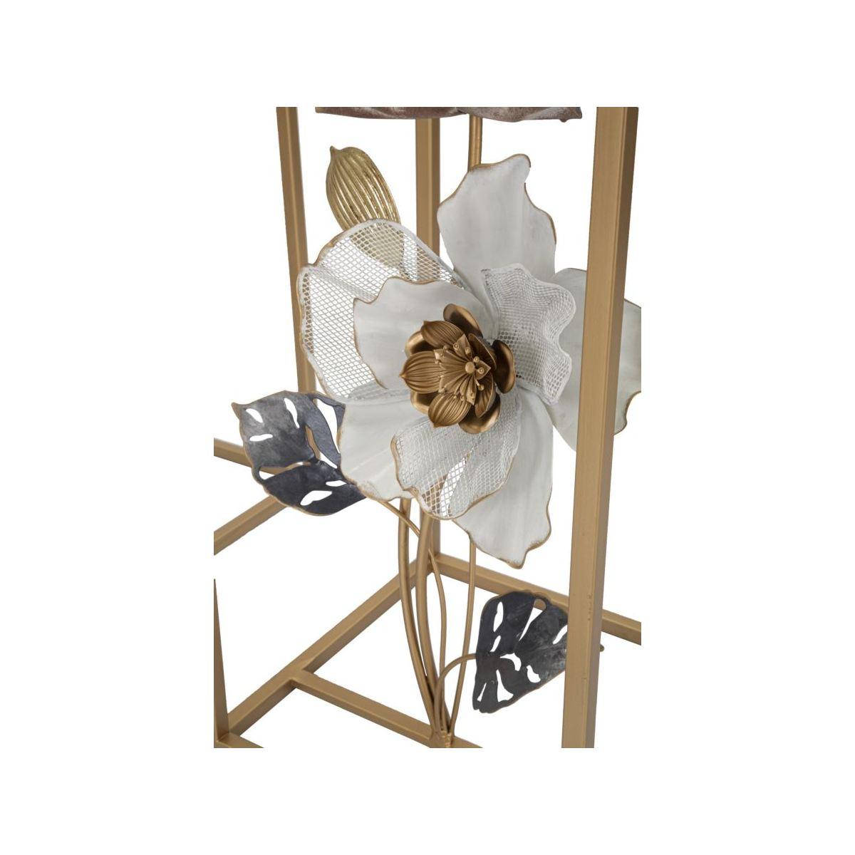 Tavolinetti flower coppia cm 36x36x70-30x30x60