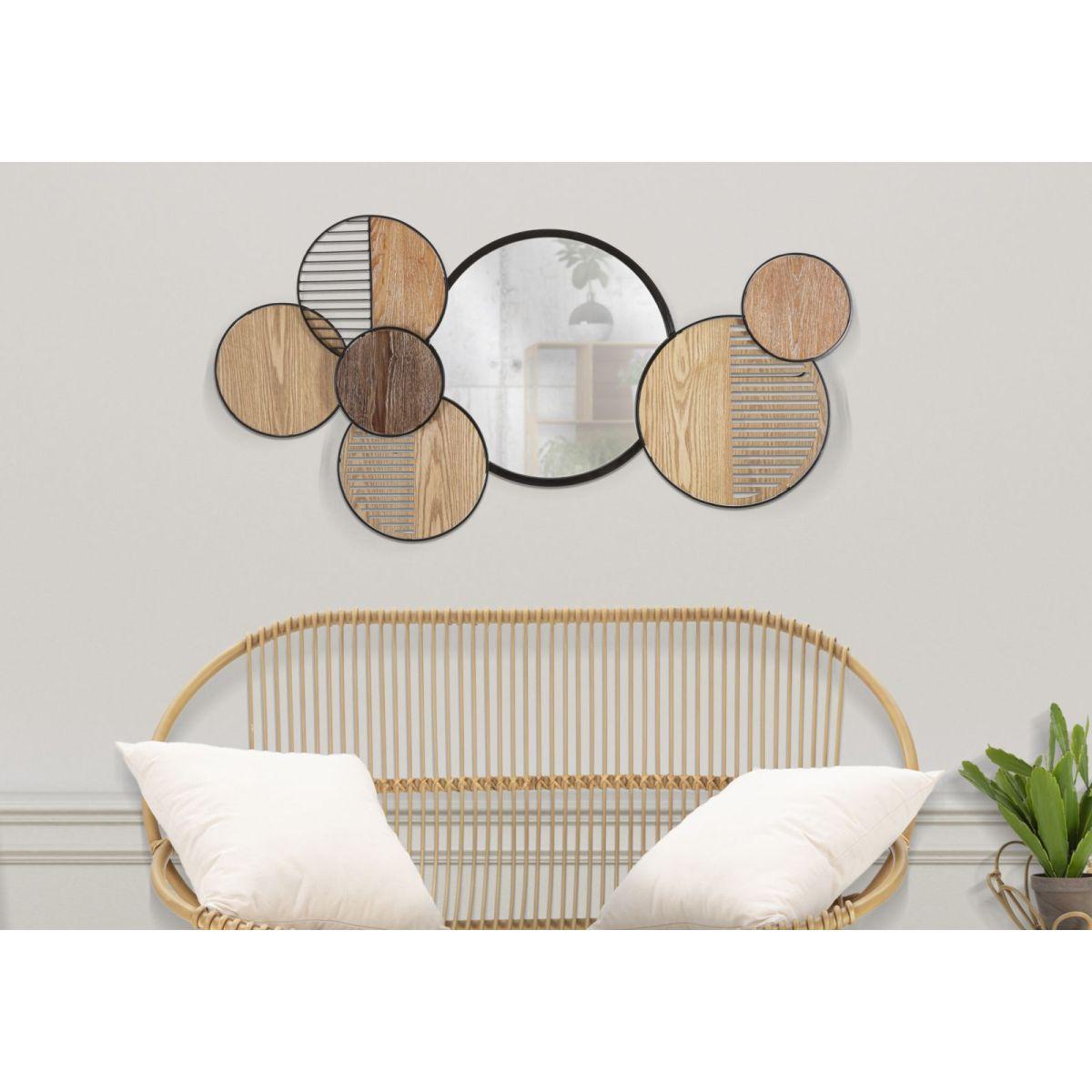 Specchio da muro woody cm 123,2x4,4x63,5