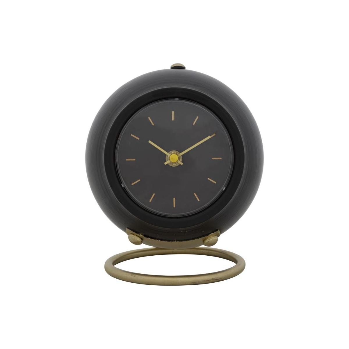 Orologio da tavolo ball nero cm 16x13x19 min 2