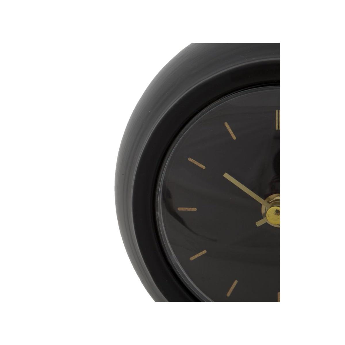 Orologio da tavolo ball nero cm 16x13x19 min 2