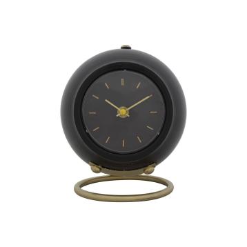 Orologio da tavolo ball nero cm 16x13x19 min 2