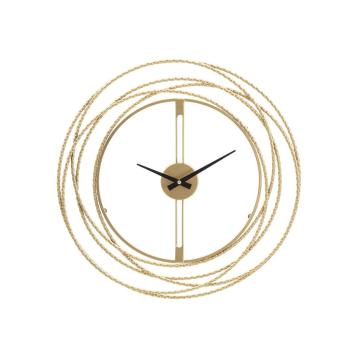 Orologio da muro gold strips cm Ø 50x4