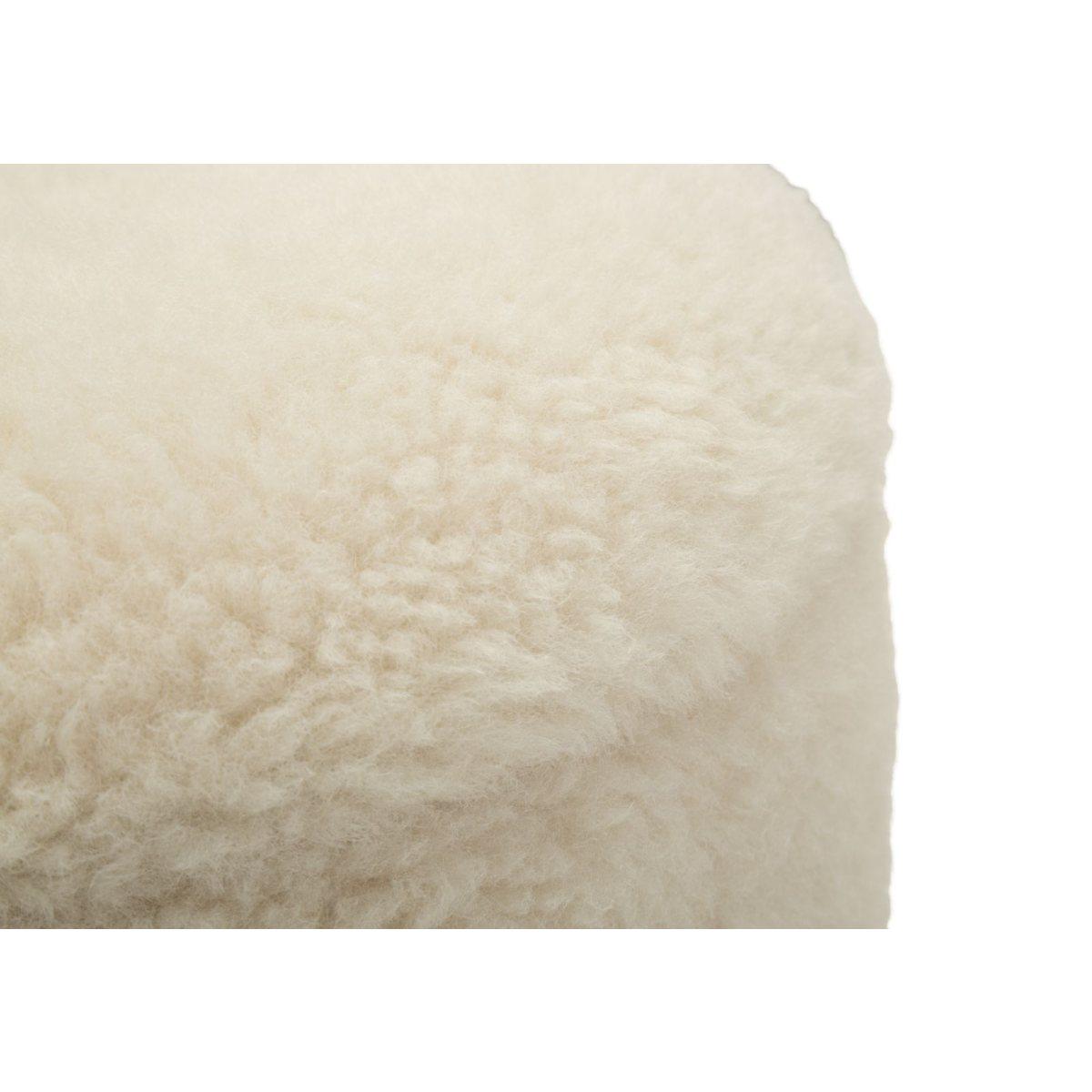 Puff c/contenitore saint-moritz crema set 2 pz cm Ø 40x47-32x38