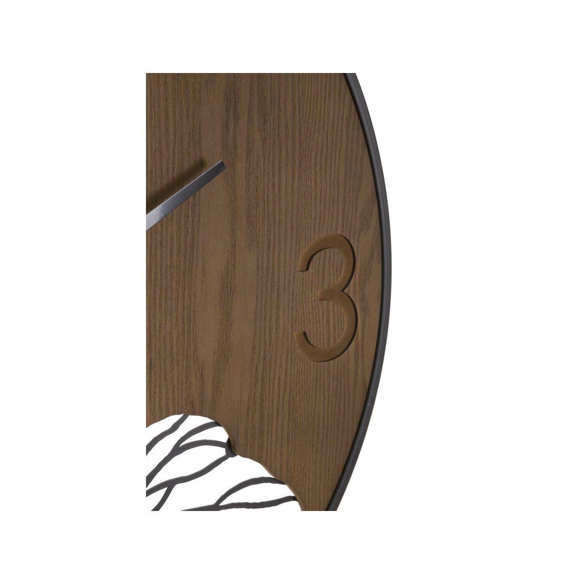 Orologio da muro wood/leaf cm Ø 60x2