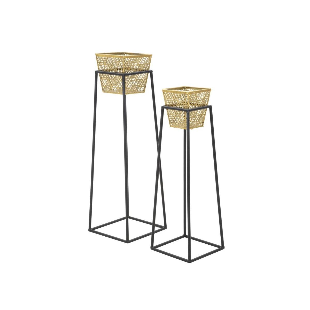 P/vasi square coppia cm Ø 23x70-20x60