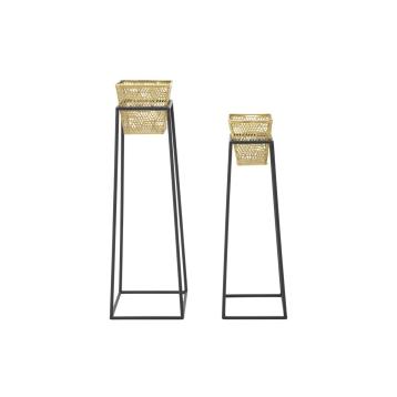 P/vasi square coppia cm Ø 23x70-20x60